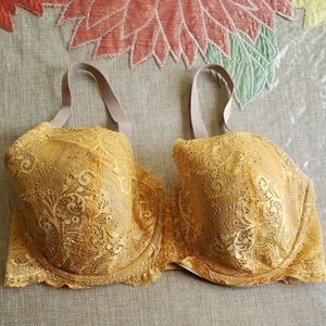 Thirdlove E legant Lace Yellow Bra Slighly  Pedded Size  36E